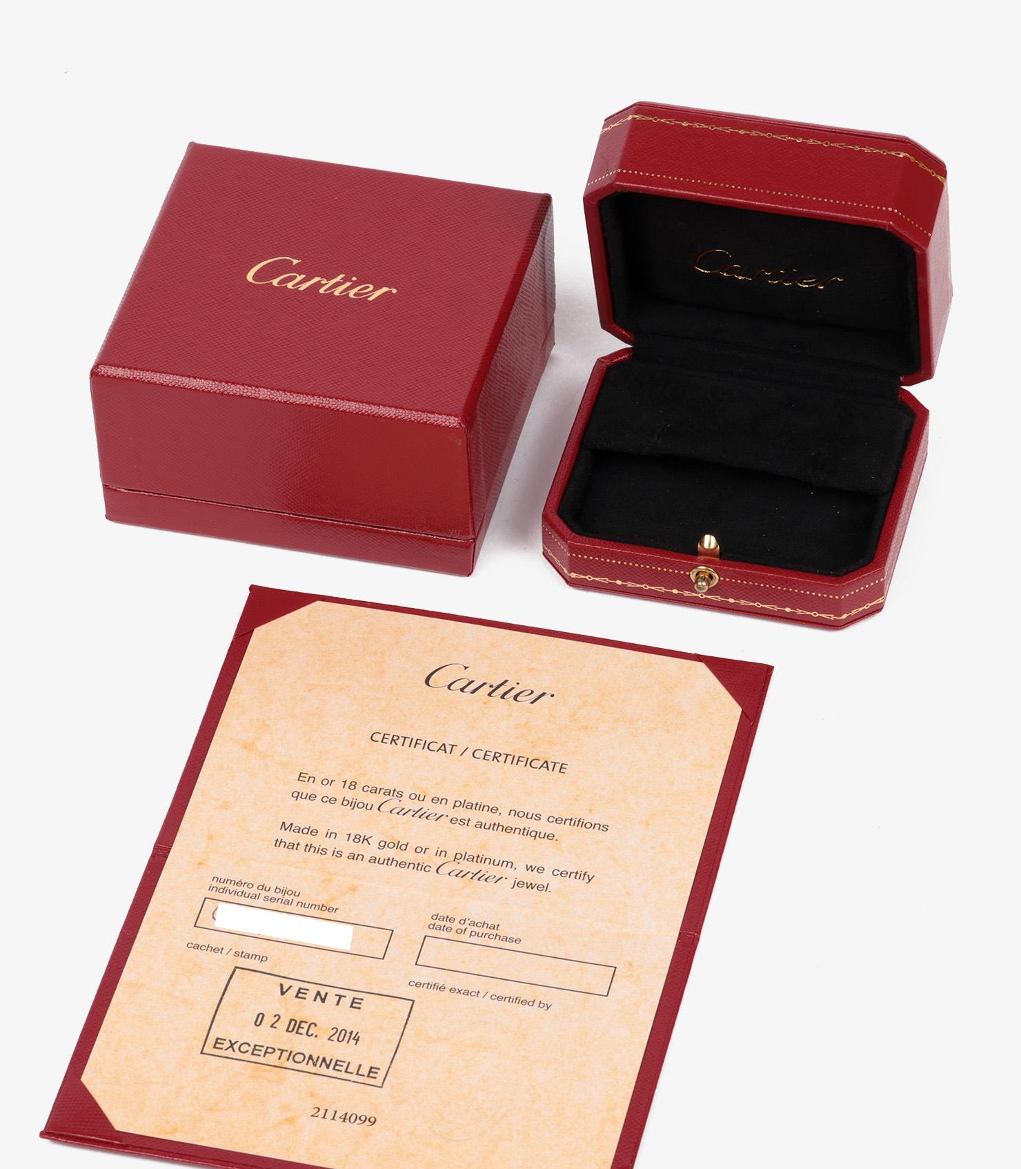 Cartier Diamond Set 18ct White Gold, 18ct Yellow Gold And 18ct Rose Gold Hoop Earrings

Brand- Cartier
Model- Diamond Trinity Hoop Earrings
Product Type- Earrings
Serial Number- WQ****
Age- Circa 2014
Accompanied By- Cartier Box,