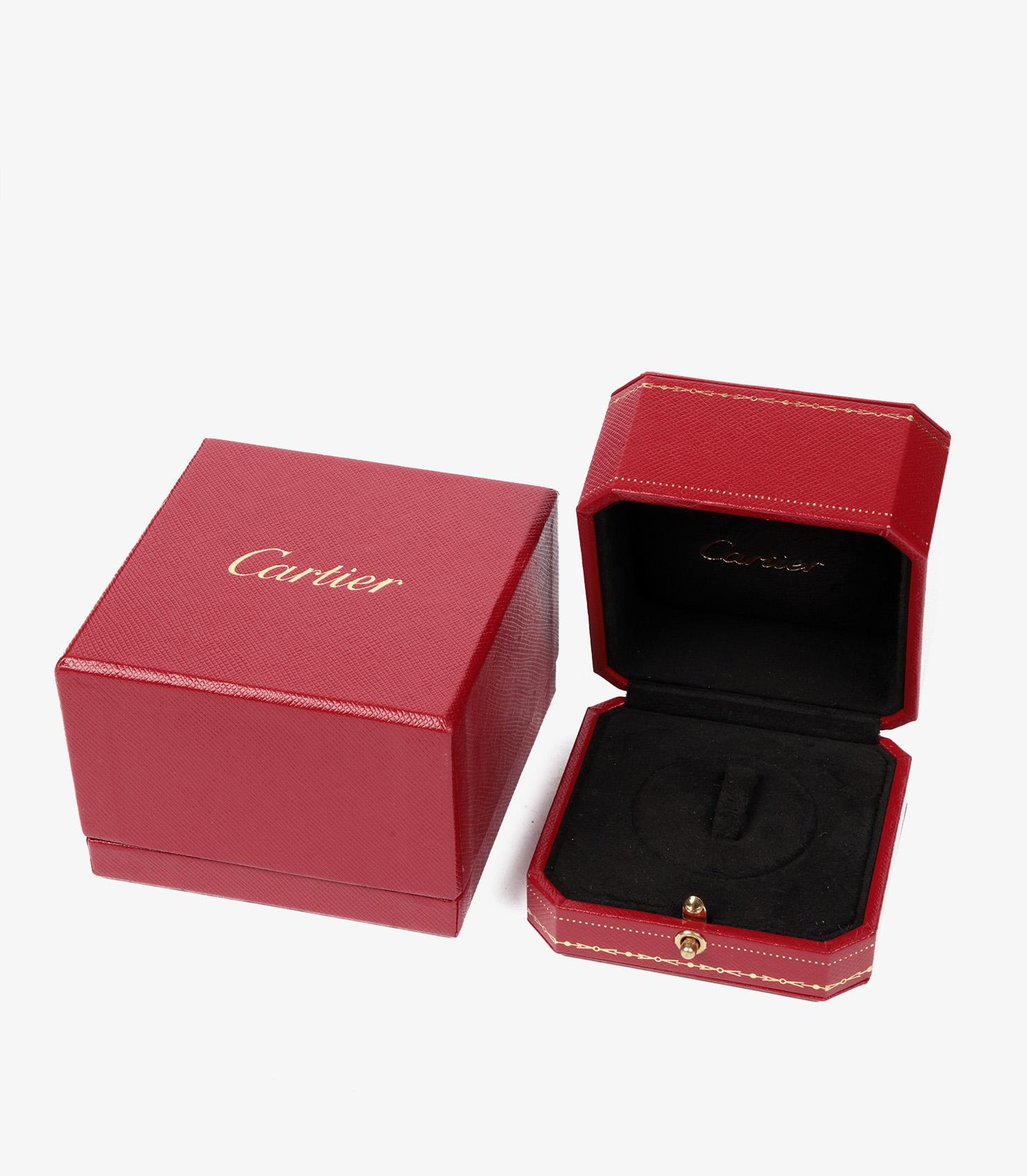 Cartier Diamond Set 18ct Weiß, Gelb und Rose Gold Medium Trinity Ring im Angebot 1