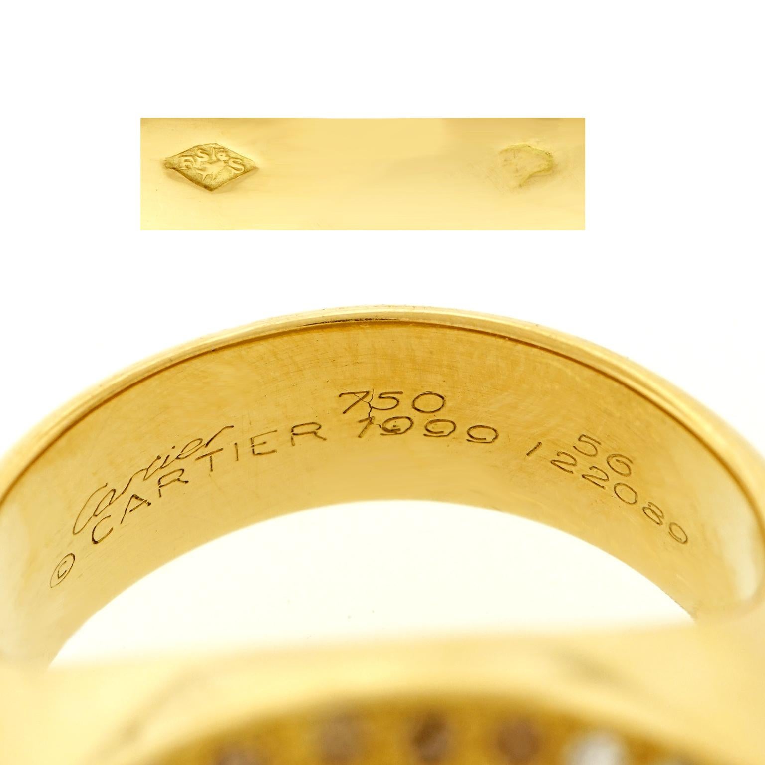 Cartier Diamond Set Gold Ring 1