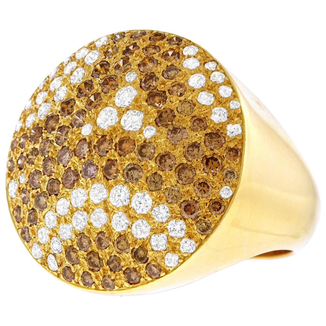 Cartier Diamond Set Gold Ring