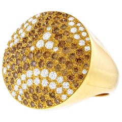 Cartier Diamond Set Gold Ring