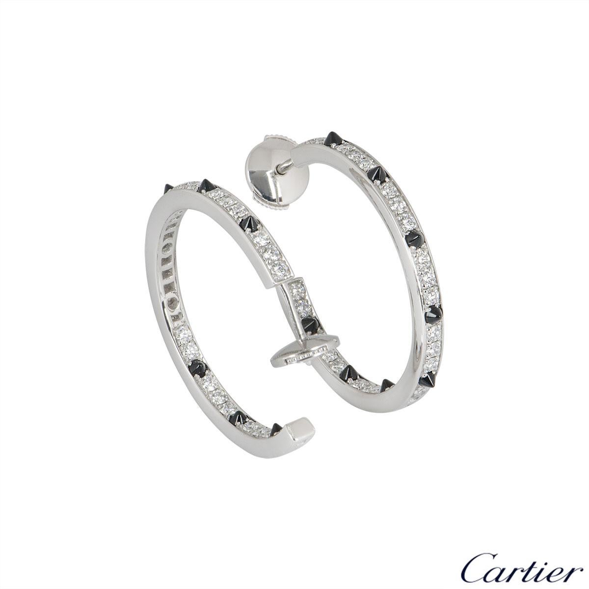 cartier onyx earrings