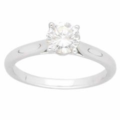Bague solitaire Cartier 1895 0,62 carat F-VVS2 en platine US 5 1/4