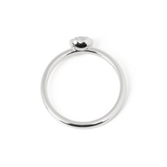 Cartier Diamond Solitaire 18ct White Gold Diamant Lègers Ring