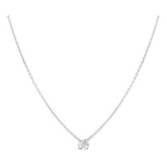 Cartier Diamond Solitaire Necklace 0.80 Carat