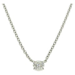 Cartier Diamond Solitaire Pendant Necklace