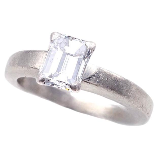 Cartier certified GIA 1.58 ct diamond solitaire ring in platinum