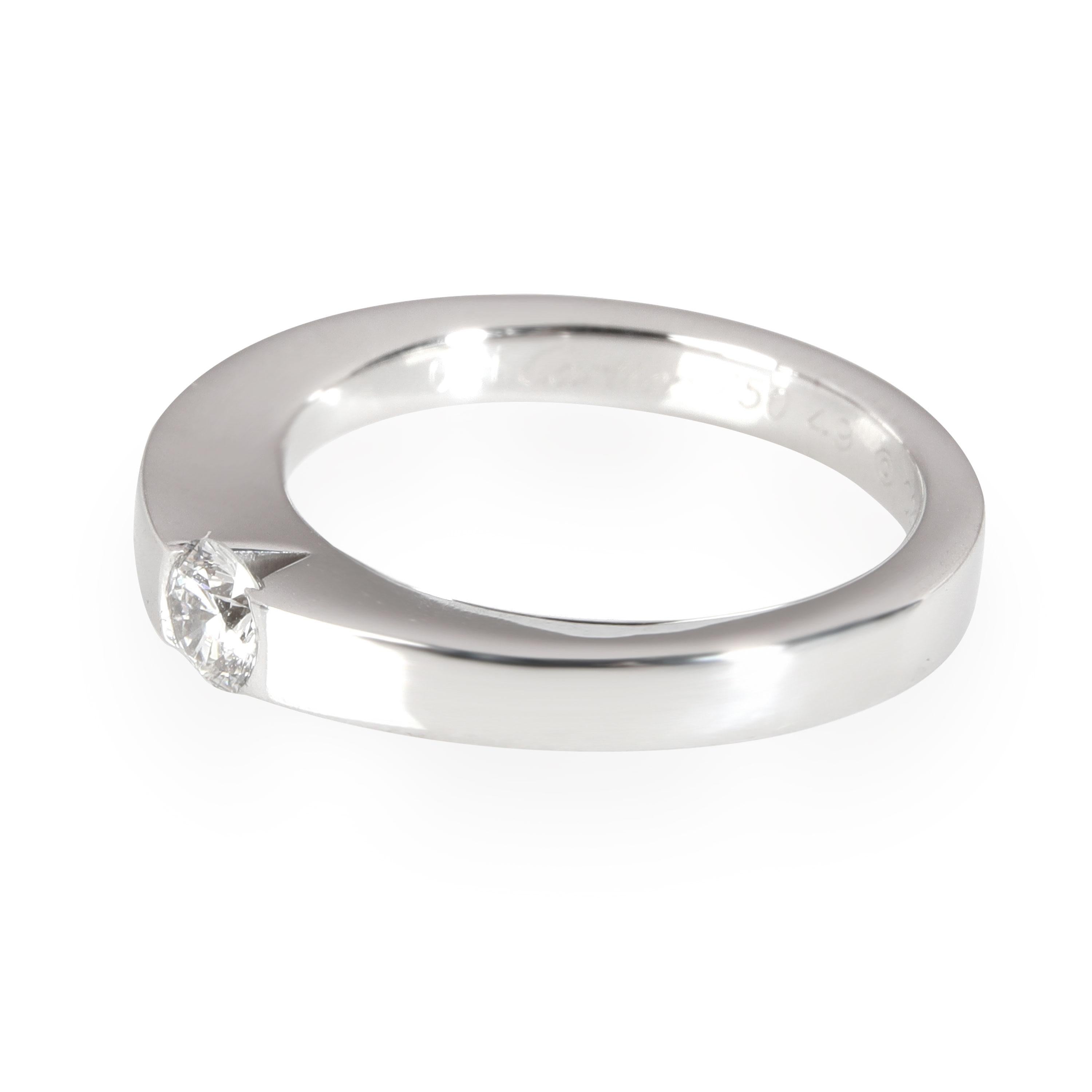 Cartier Cartier Diamant Solitär Ring in Platin GIA zertifiziert G VVS1 0,21 CT im Zustand „Hervorragend“ im Angebot in New York, NY