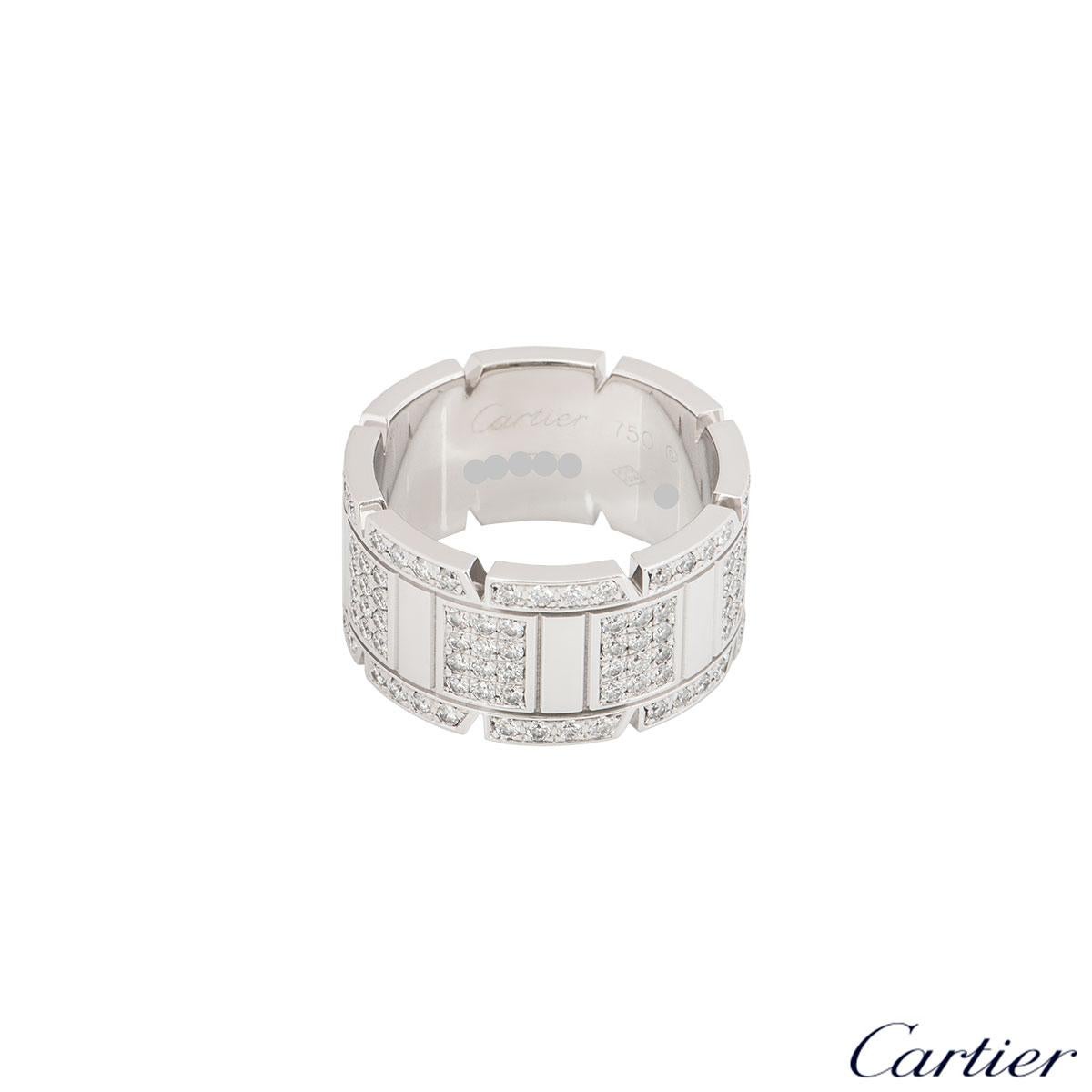 cartier tank francaise diamond ring