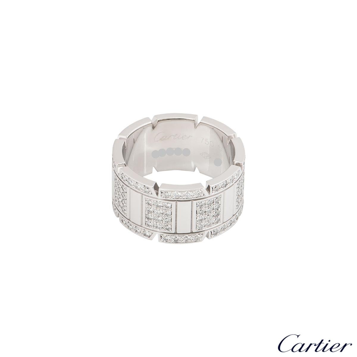 cartier tank ring diamond