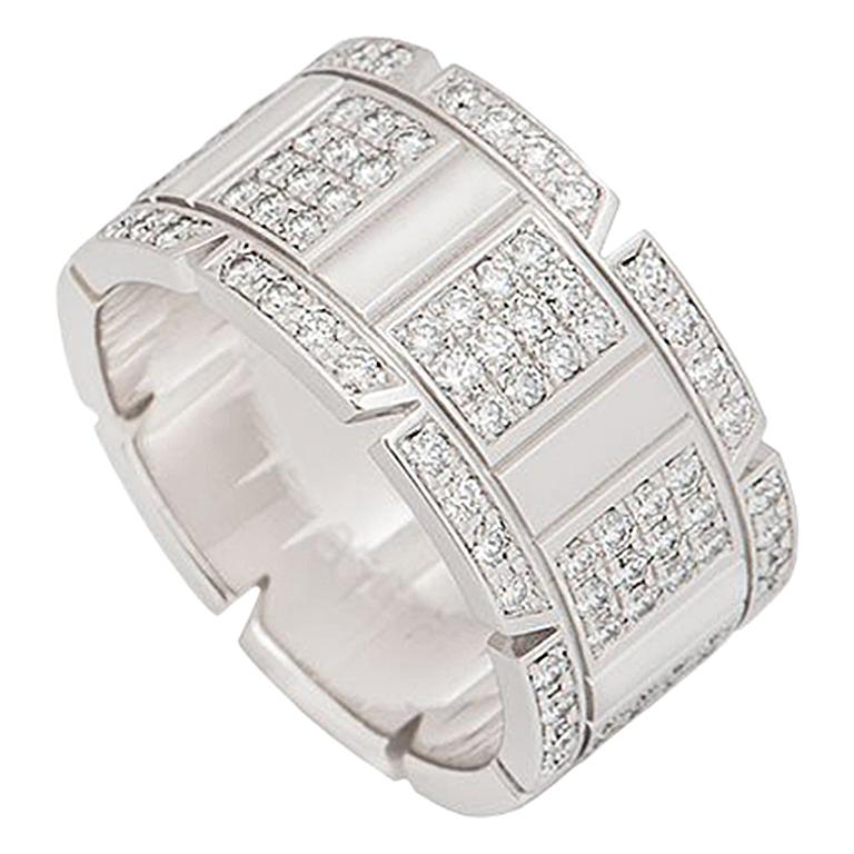 Cartier Diamond Tank Francaise Ring at 