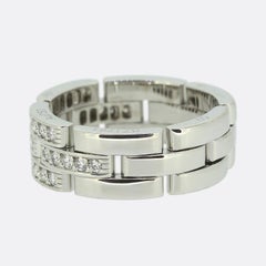 Cartier Diamond Tank Francaise Ring Size R (59)