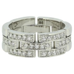 Cartier Diamond Tank Francaise Ring Size R (59)