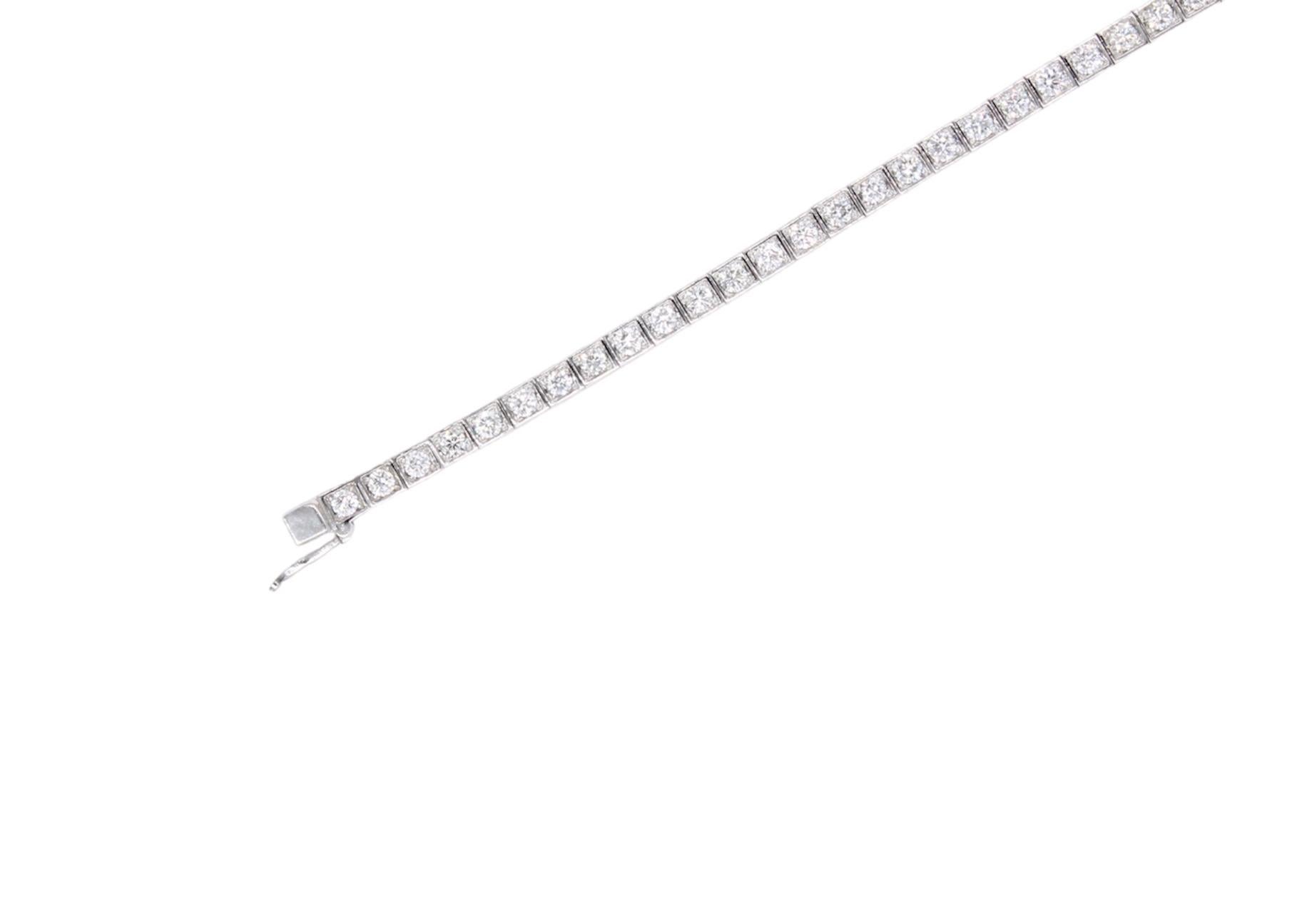 Modern Cartier Diamond Tennis Bracelet