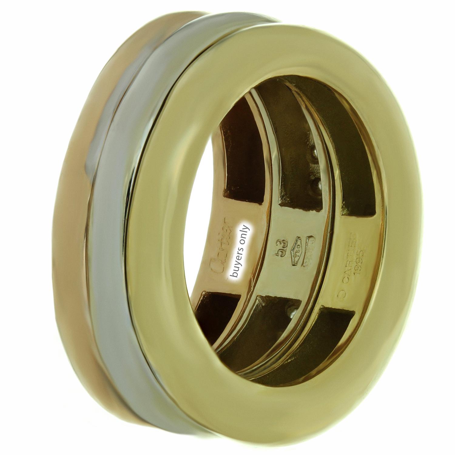 triple cartier ring
