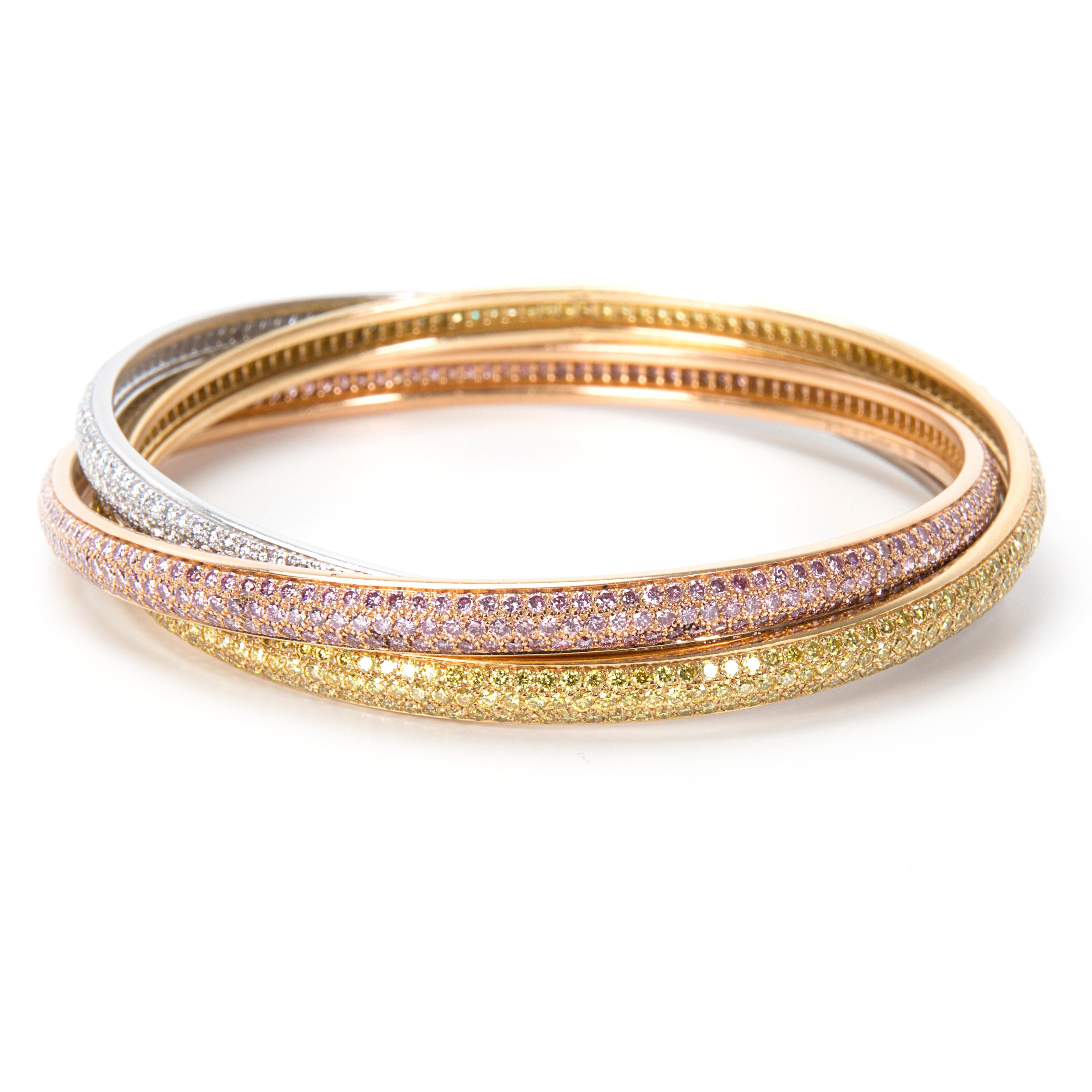 cartier trinity bracelet pink
