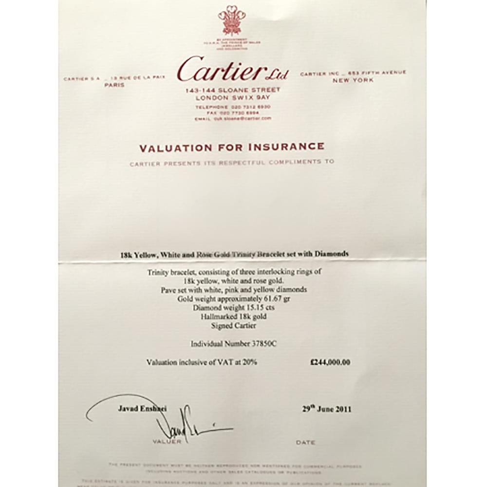 cartier pink trinity bracelet