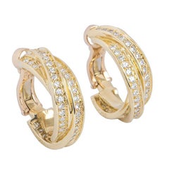 Boucles d'oreilles Cartier Diamond Trinity de Cartier