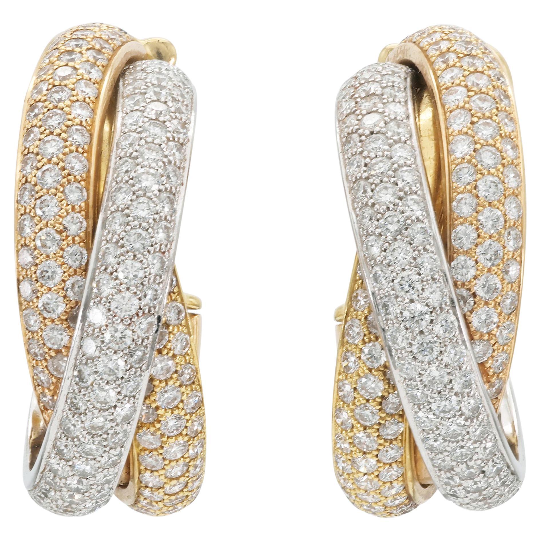 Cartier Diamond Trinity Earrings