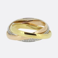 Cartier Diamond Trinity Ring Size P (57)