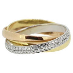Anillo Cartier Trino Diamante Talla P (57)