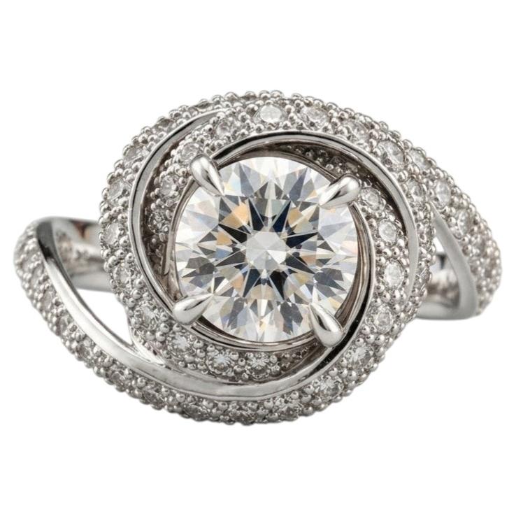 Cartier Diamant-Trinity-Ruban-Ring aus Platin