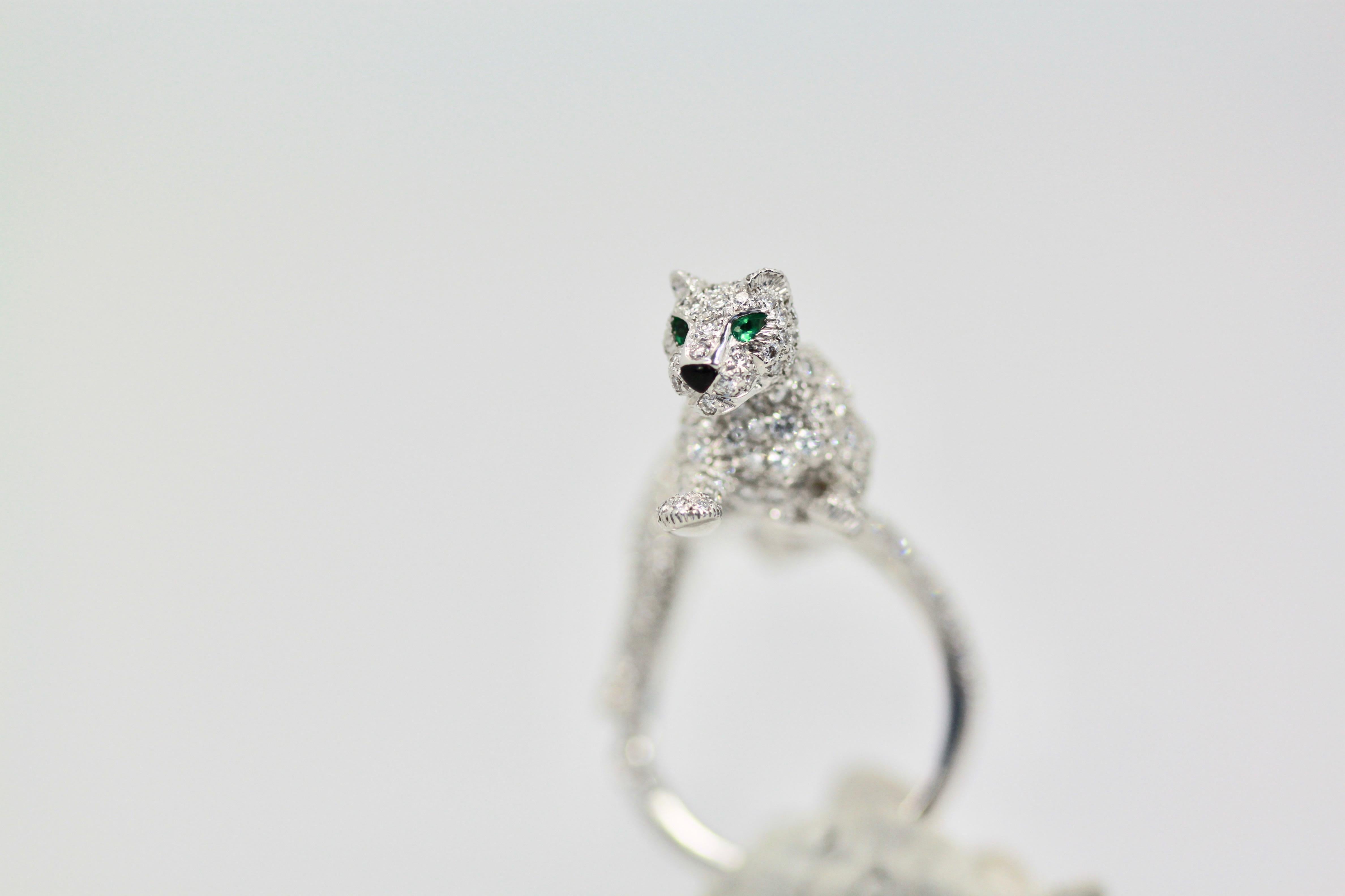 Cartier Diamond Walking Panthere Ring 4