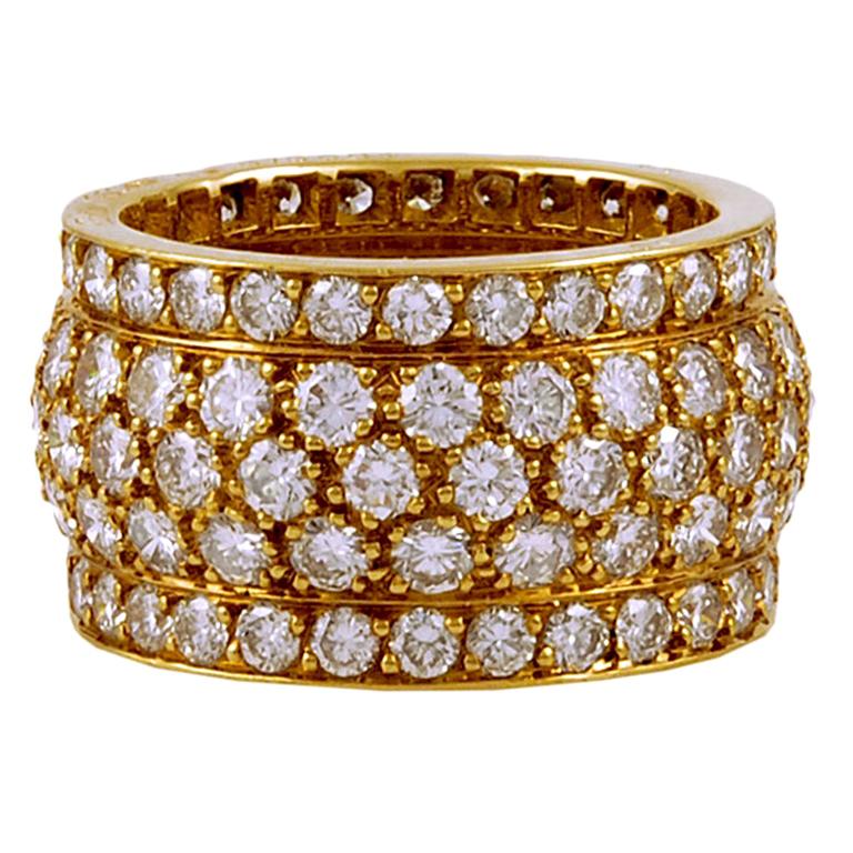 Cartier Diamond Wedding Band, 54 For Sale