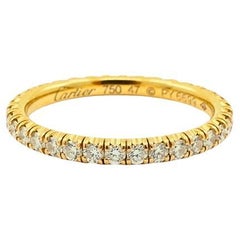 Cartier Diamond Wedding Band Eternity Ring misura 4,25