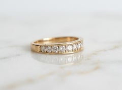 Cartier Diamond Wedding Band Ring in 18 Karat Yellow Gold