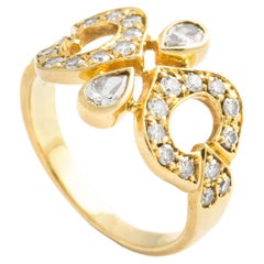 Cartier Diamond Yellow Gold 18k Ring