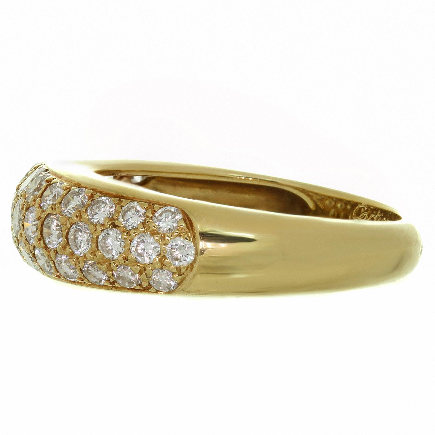 Women's CARTIER Diamond Yellow Gold Band Ring