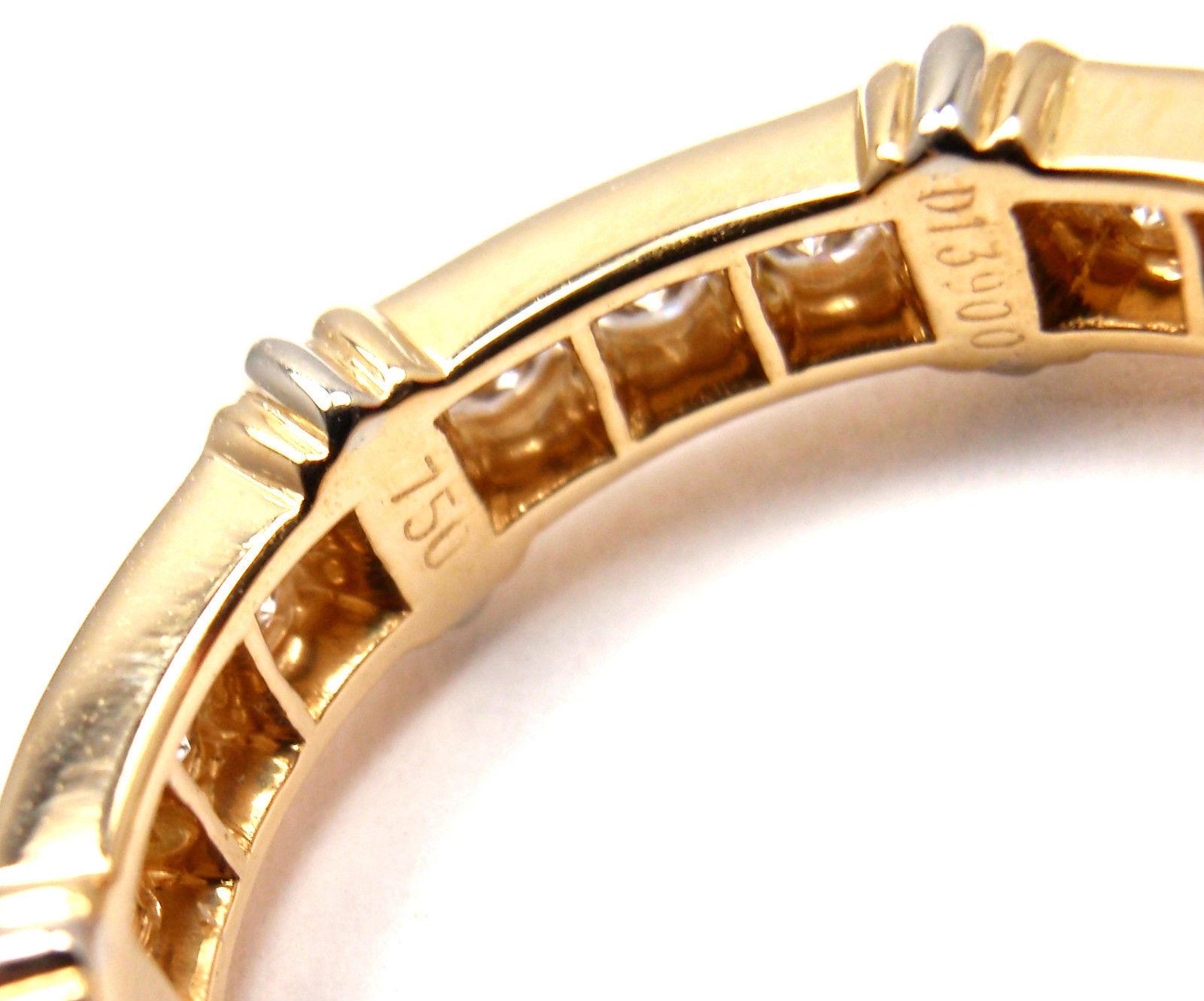 Cartier Diamond Yellow Gold Band Ring In New Condition For Sale In Holland, PA