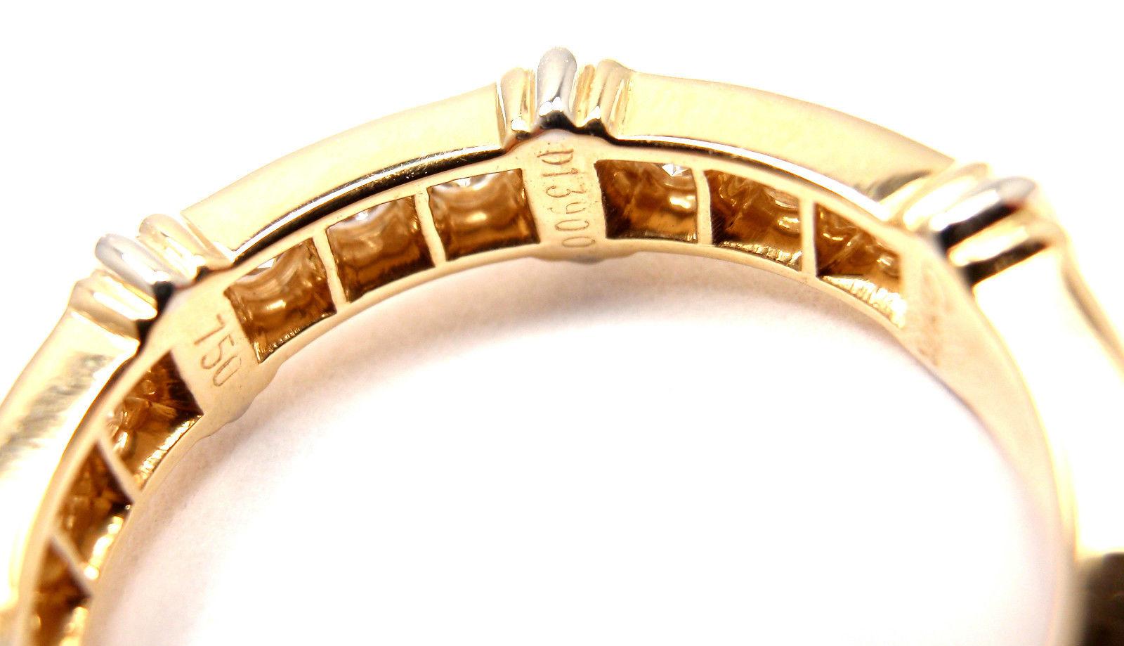 Women's or Men's Cartier Diamond Yellow Gold Band Ring For Sale