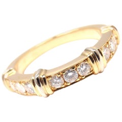 Cartier Diamond Yellow Gold Band Ring