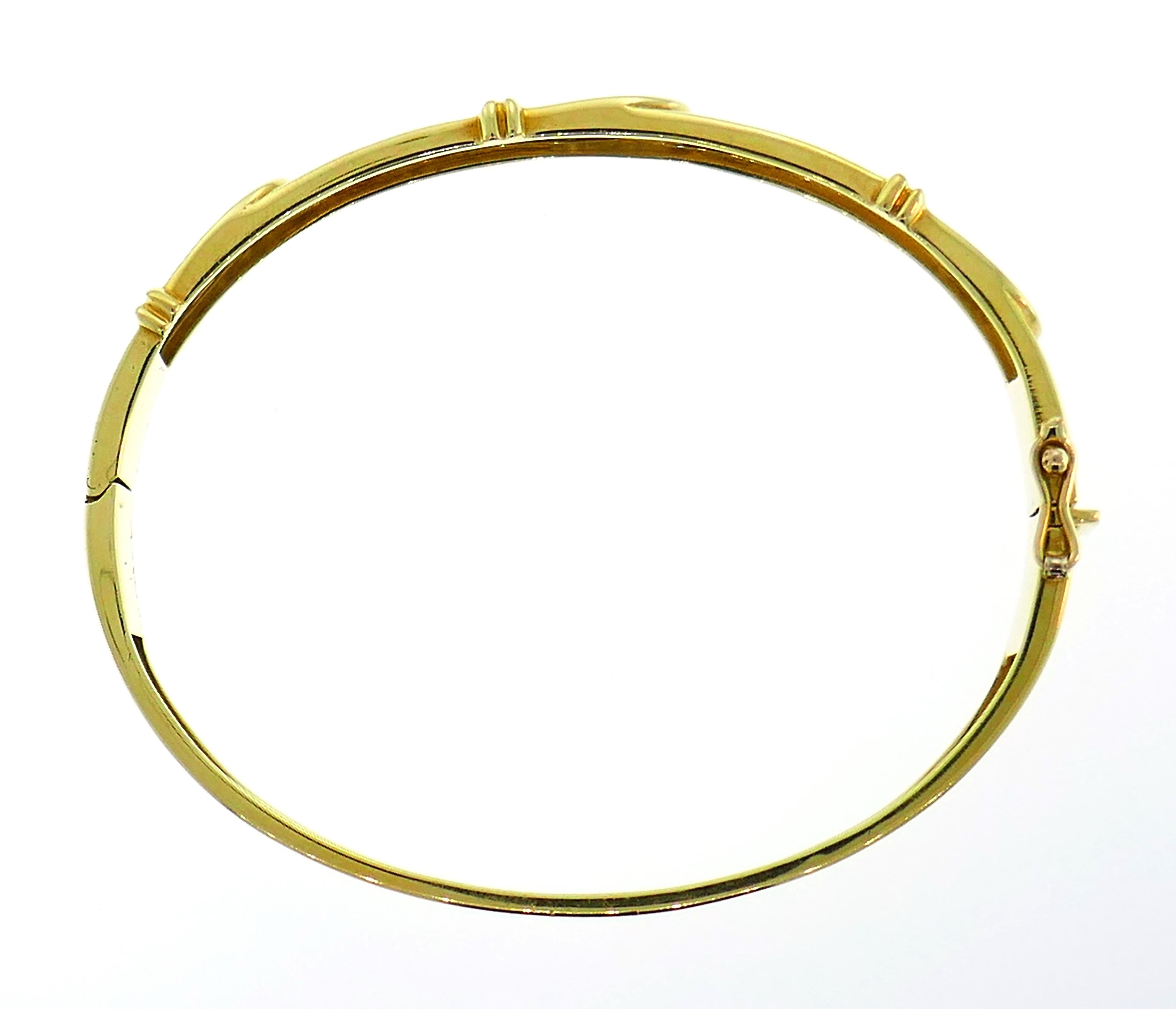 Cartier Diamond Yellow Gold Bangle Bracelet 2