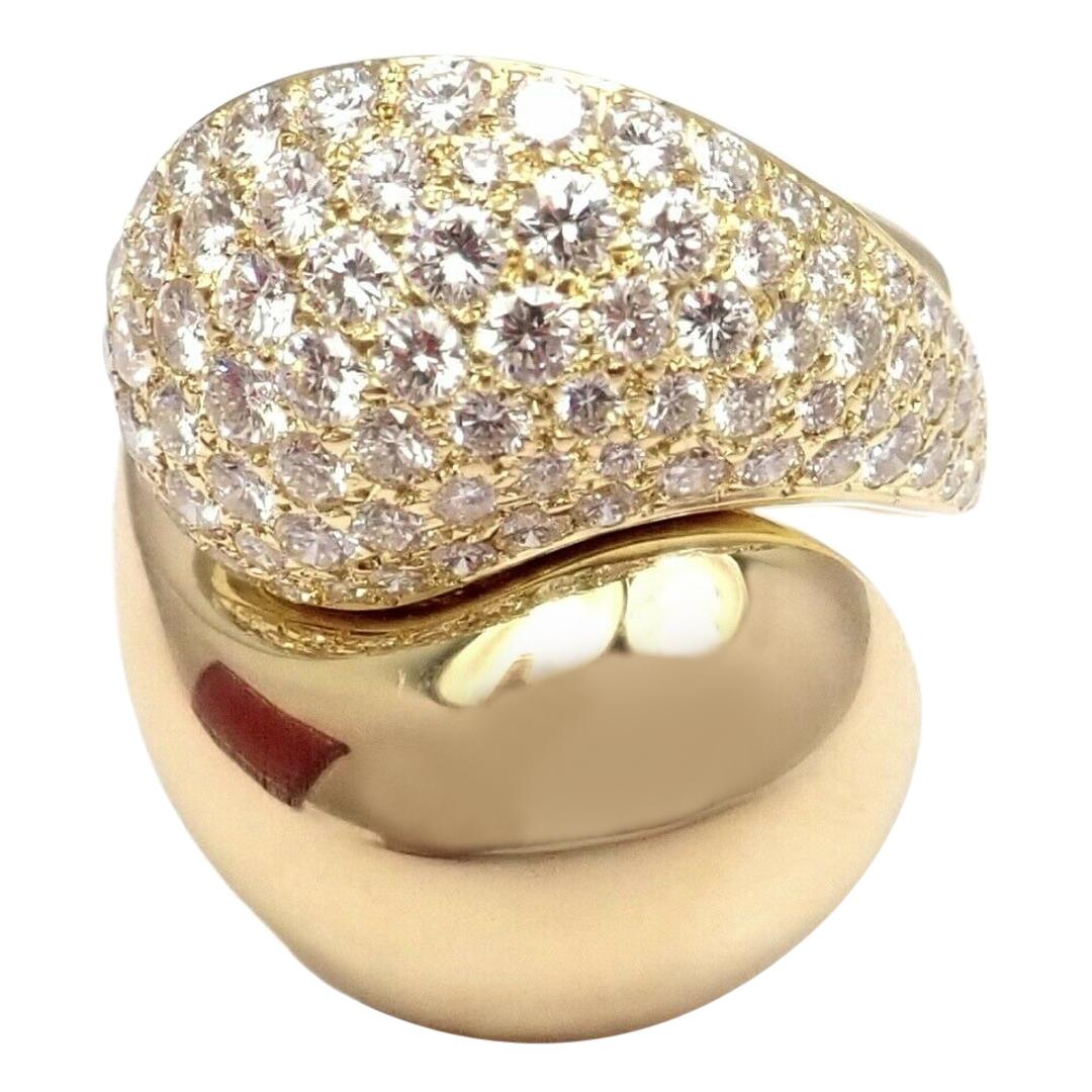 Cartier Diamond Yellow Gold Carmelo Ying Yang Ring