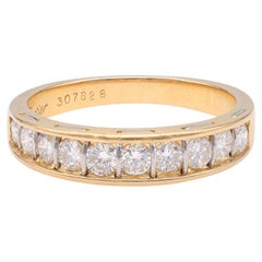 Retro Cartier Diamond Yellow Gold Ring