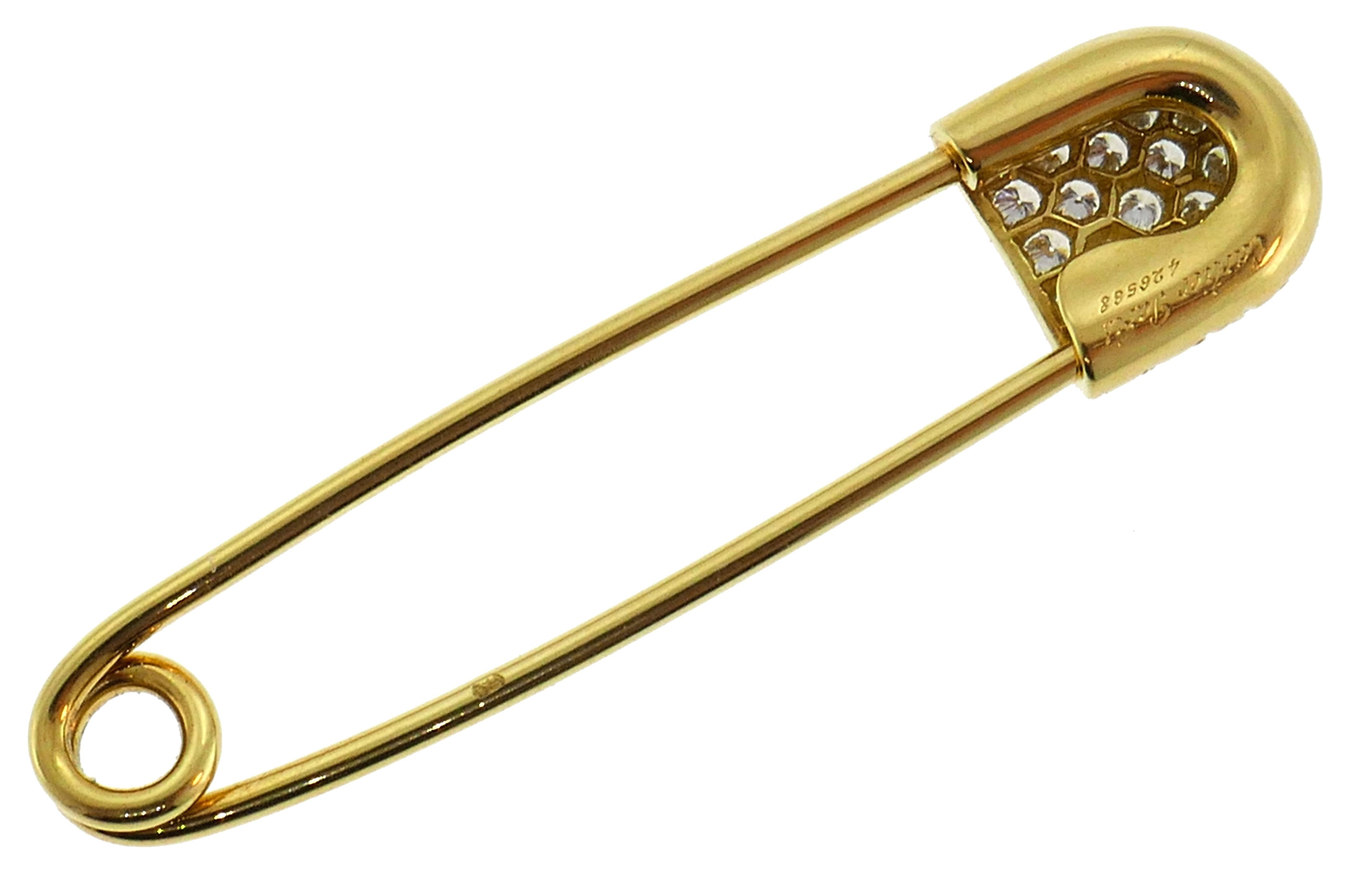 cartier safety pin earring