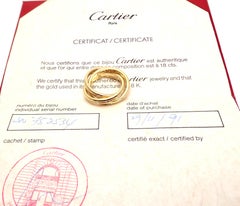 Cartier Diamond Yellow Gold Trinity Band Ring