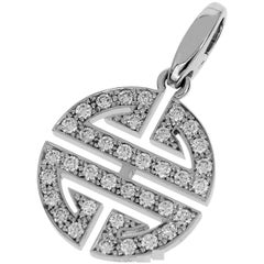 Cartier Diamonds 18 Karat White Gold Longevity Charm