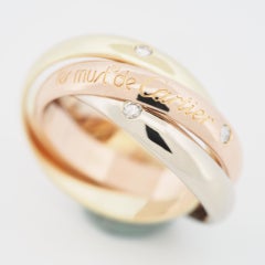 Cartier Diamonds Trinity Ring 150th Anniversary Limited Edition Tri Color Gold