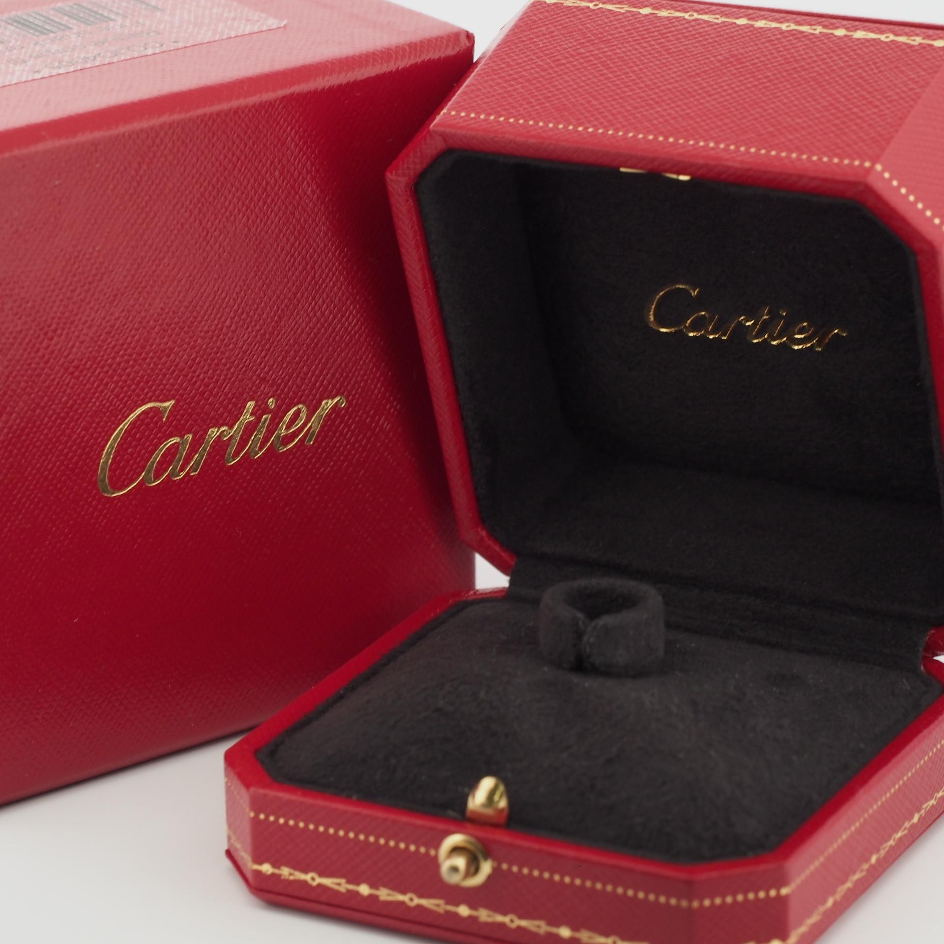 Cartier Diamonds Trinity Ring 3G 56 US 7.75 For Sale 3