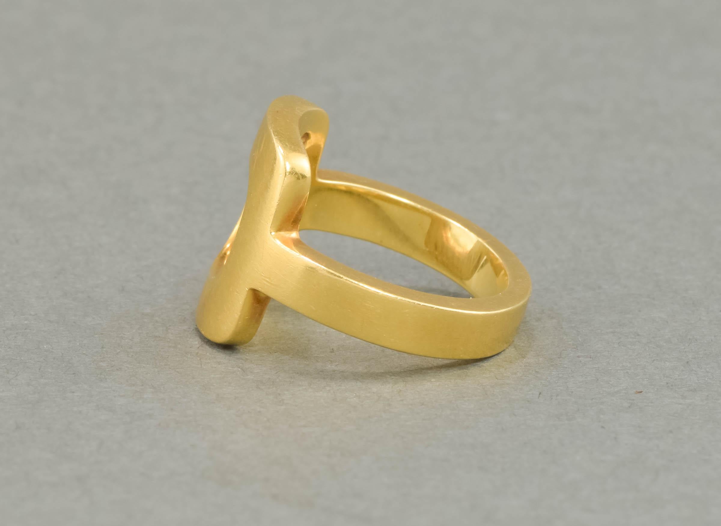 Cartier Dinh Van 18k Gold Ring - Striking Modernist Design, circa 1960s 3