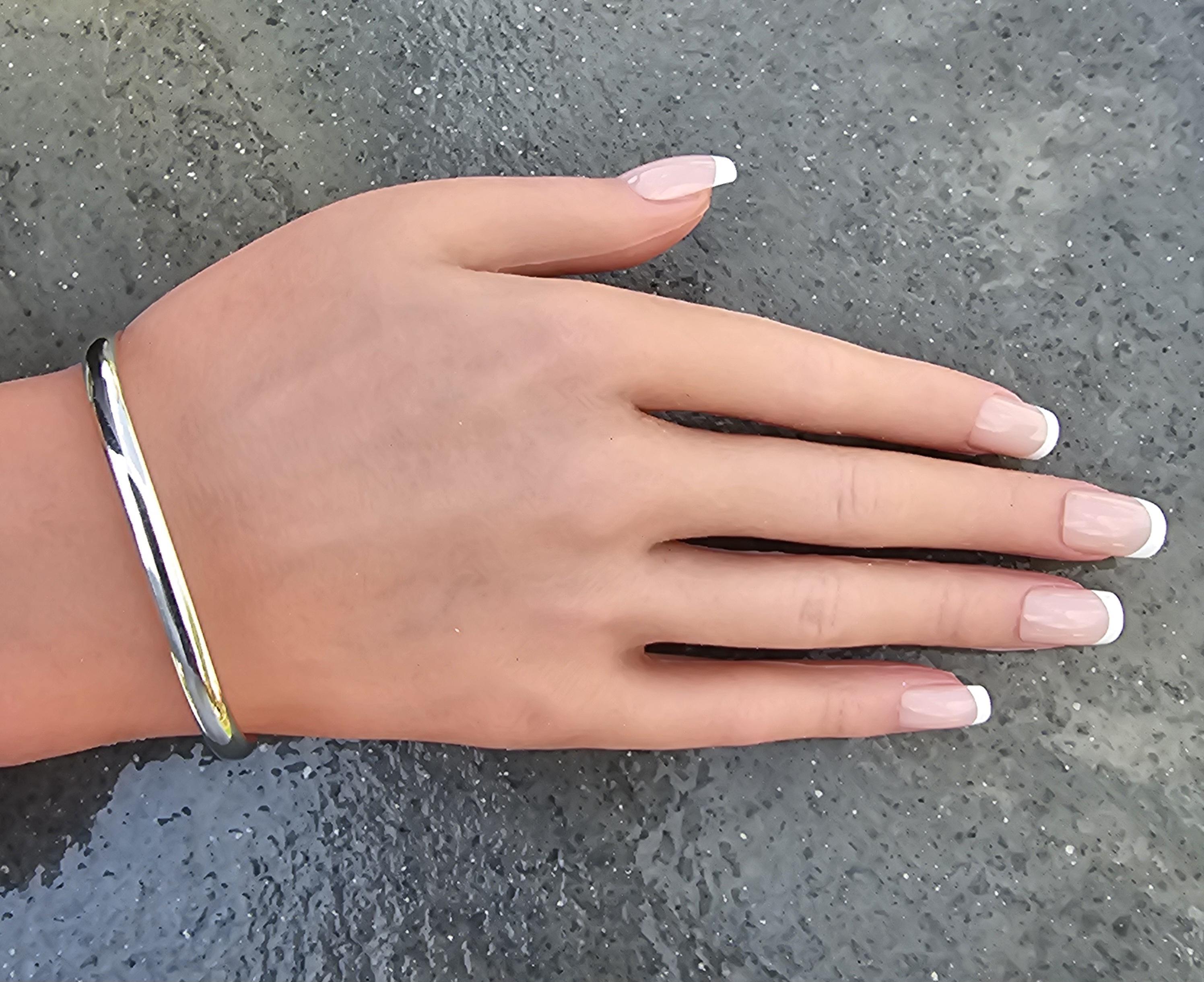 Dinh Van for Cartier Bracciale quadrato a cuscino in oro bianco 18 carati 34,5 g 8