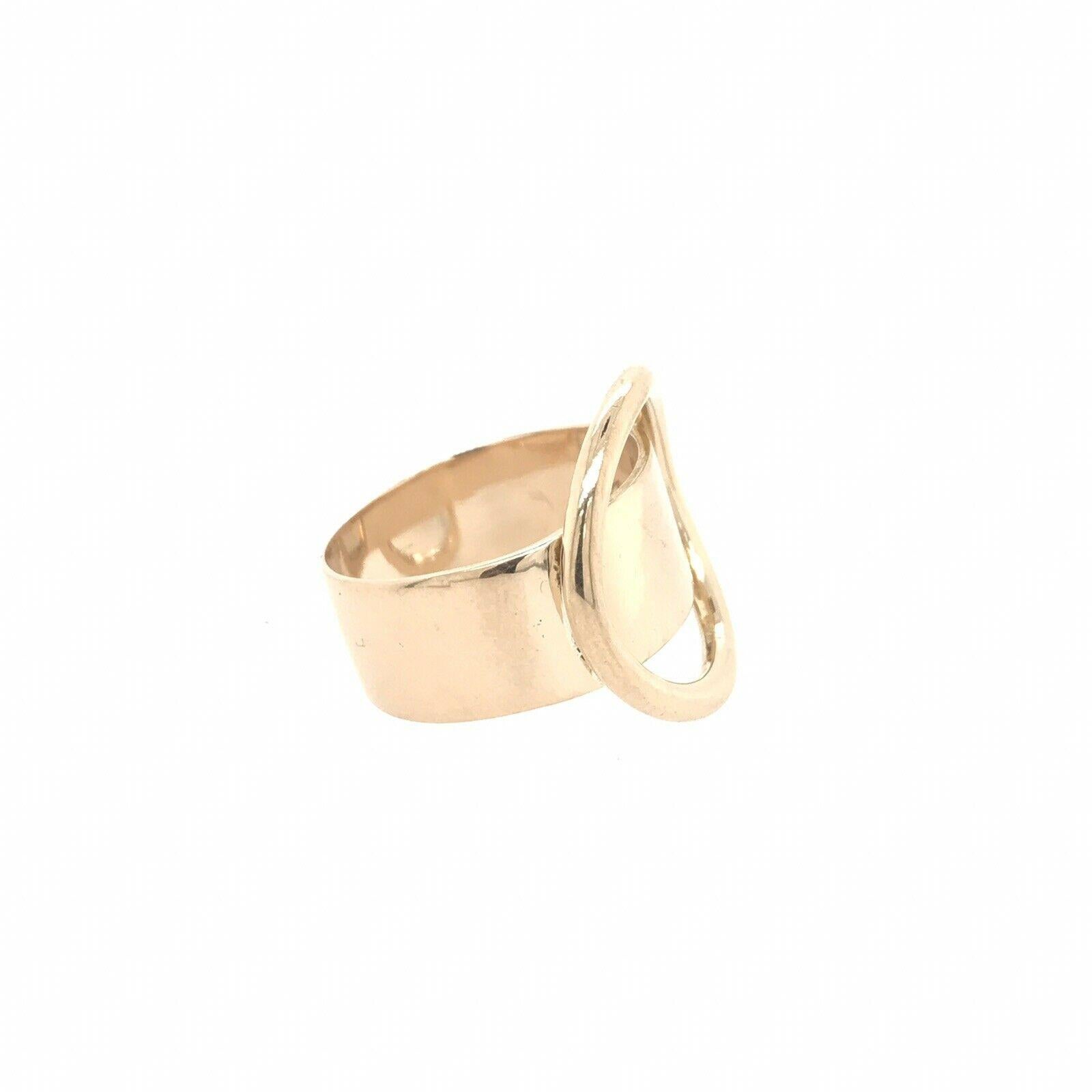 Women's or Men's Cartier Dinh Van 18 Karat Yellow Gold Ring Vintage, circa 1970s Rare