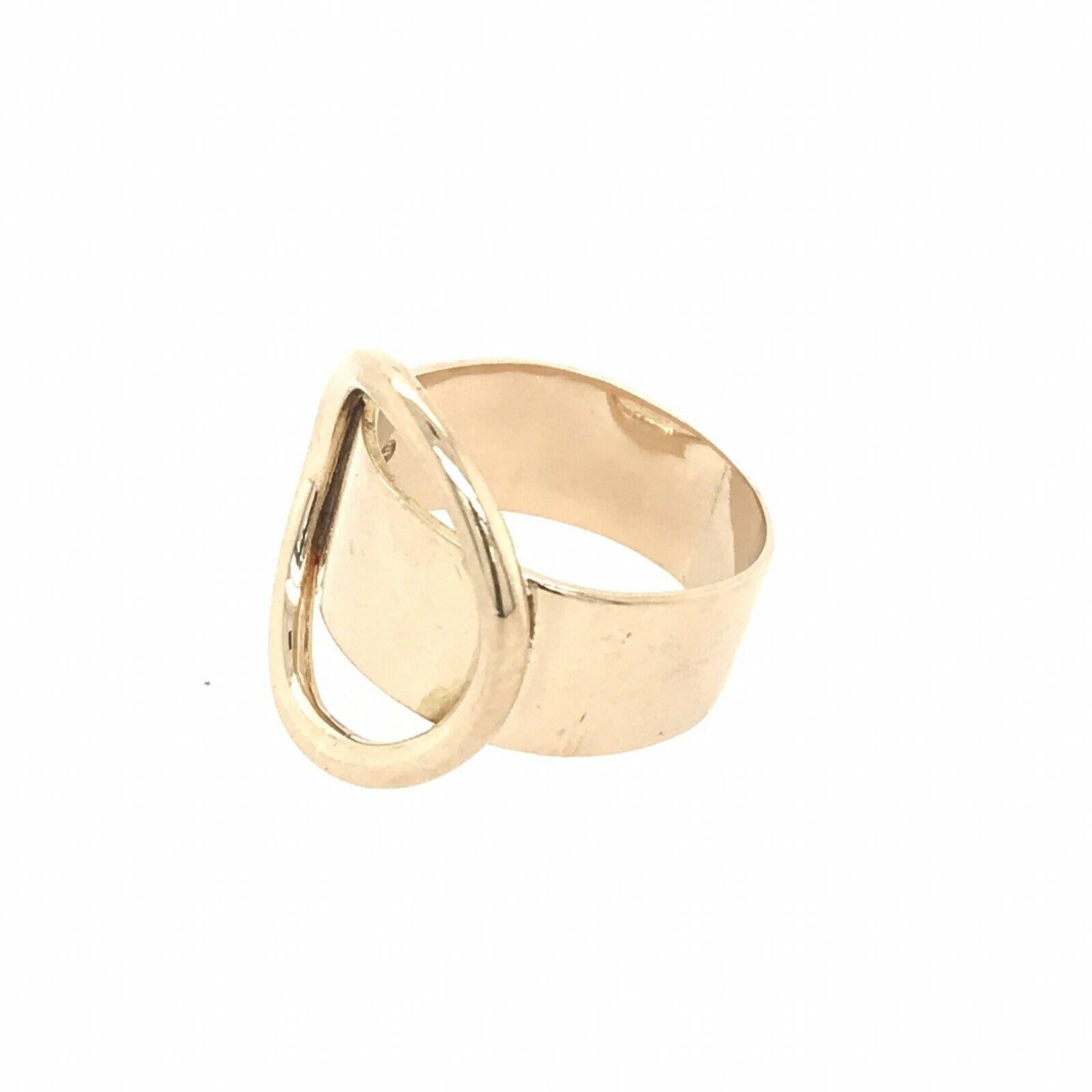 Cartier Dinh Van 18 Karat Yellow Gold Ring Vintage, circa 1970s Rare 2