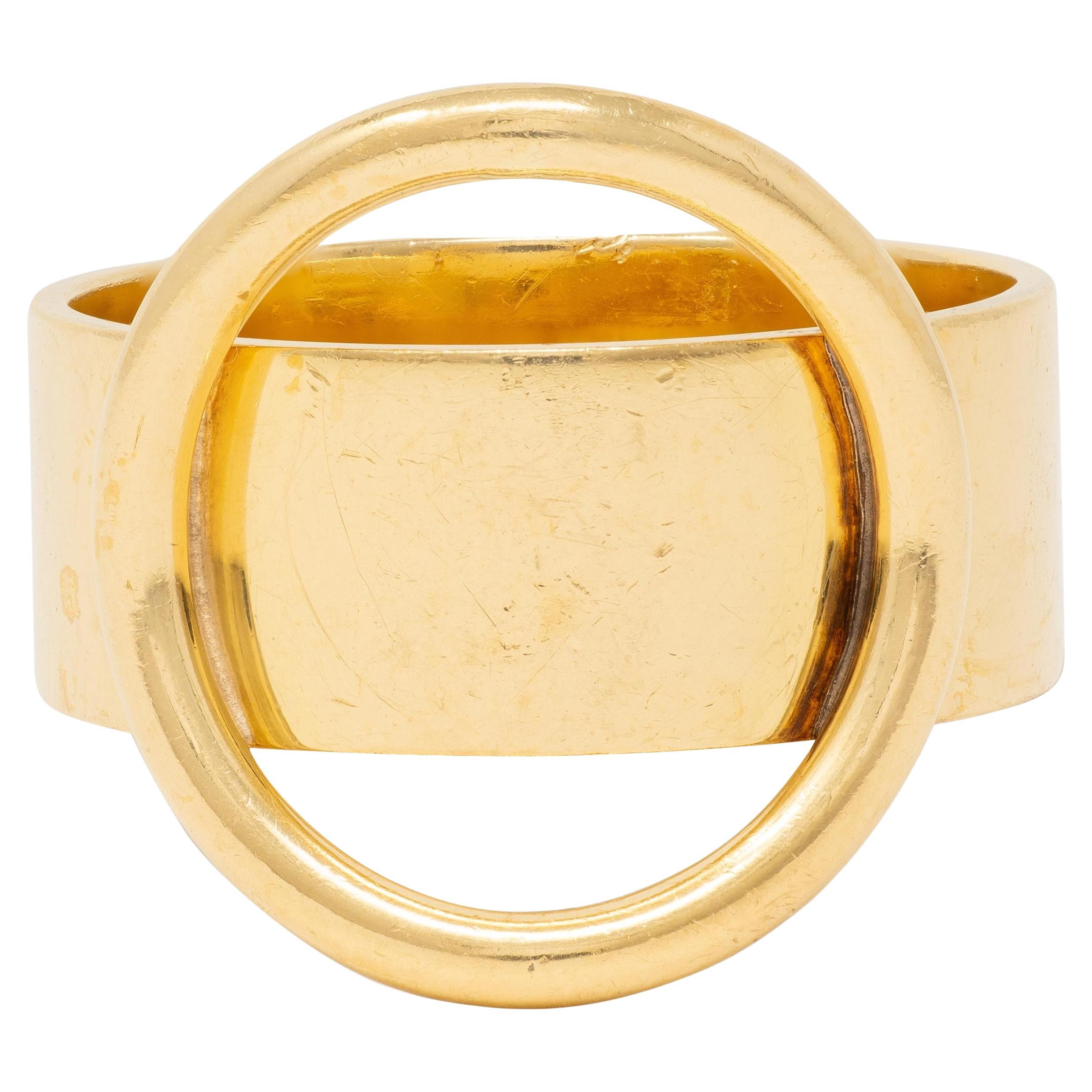 Cartier Dinh Van 1970
s 18 Karat Yellow Gold Vintage Circle Band Ring