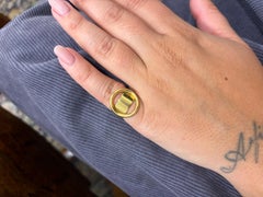 CARTIER DINH VAN Geometric 18k Yellow Gold Ring Circa 1970s Vintage