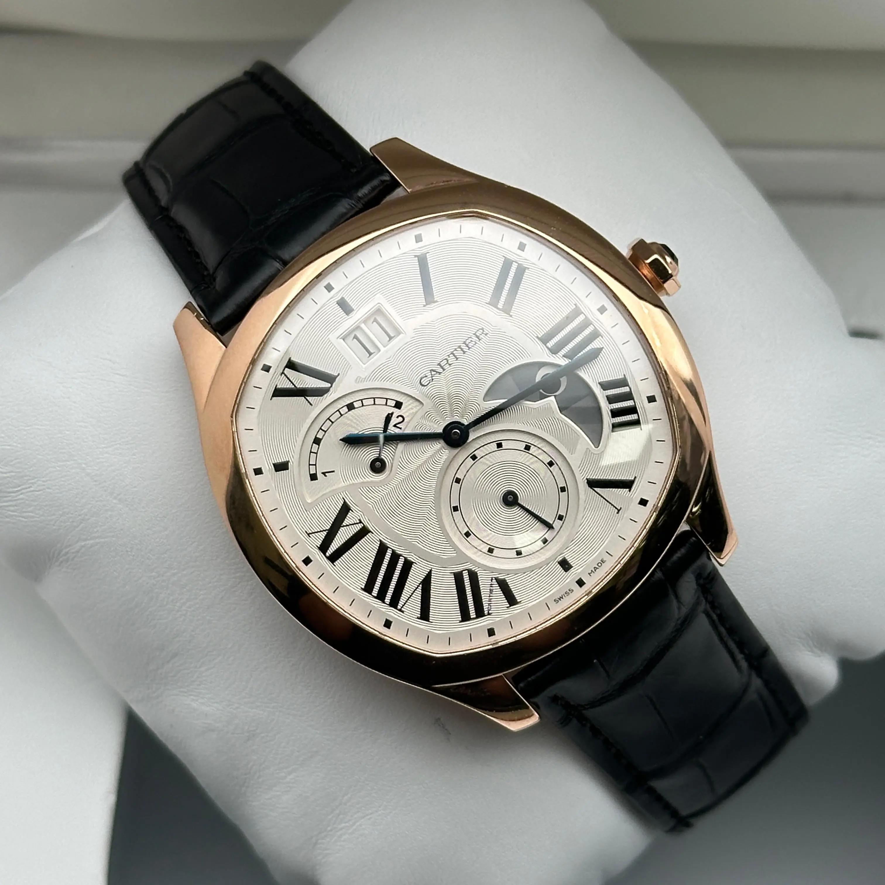 Cartier Dirve De 40MM 18K Rose Gold Silver Dial Automatic Men Watch WGNM0005 6